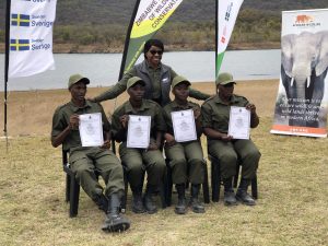 AWF continue to empower female rangers in the Zambezi Valley.